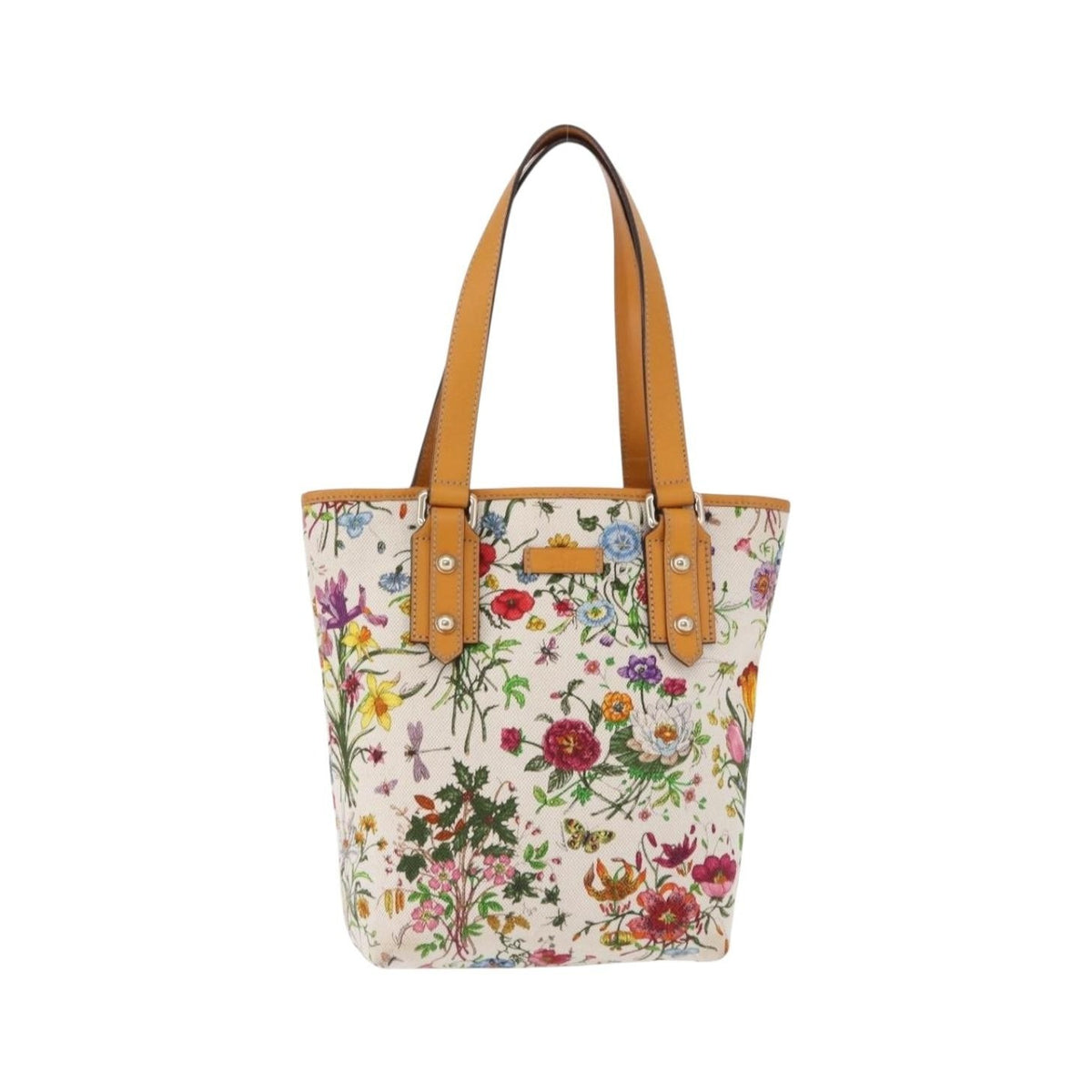 Gucci Craft Flora Canvas, Multicolour, Canvas, Tote Bag