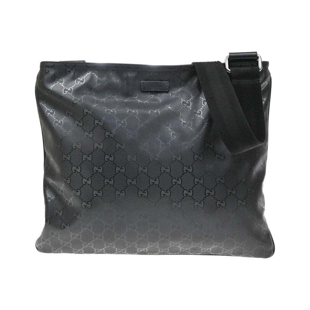 Gucci Crossbody GG Imprime, Black, Canvas, Crossbody Bag