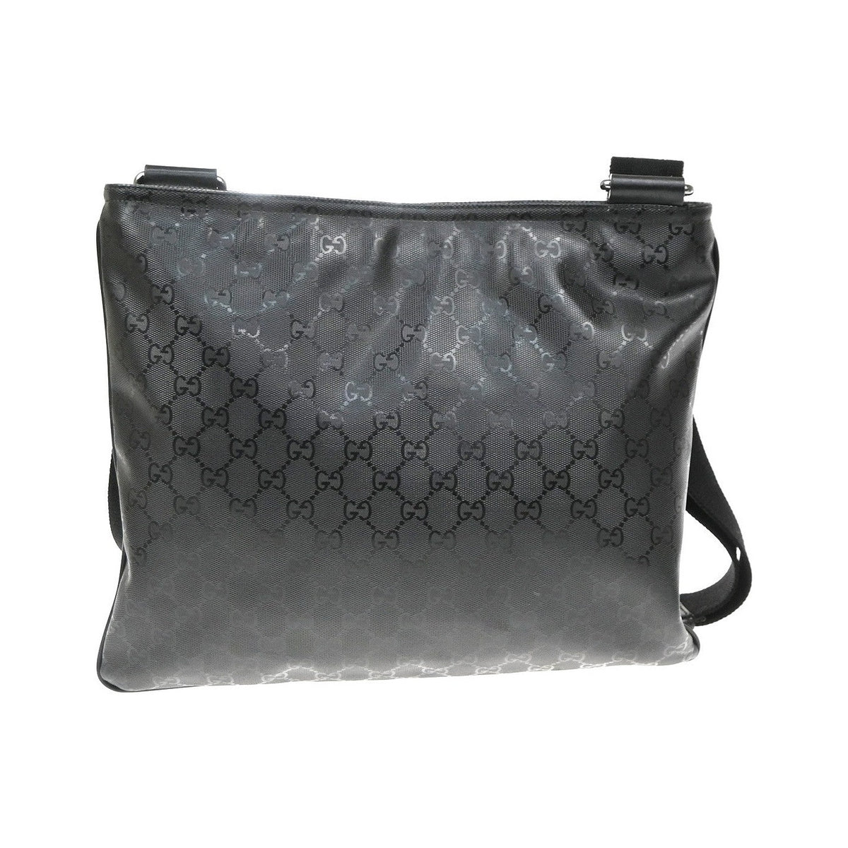 Gucci Crossbody GG Imprime, Black, Canvas, Crossbody Bag