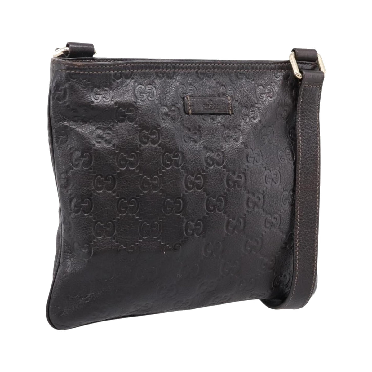 Gucci Crossbody Guccissima Leather, Brown, Leather, Crossbody Bag