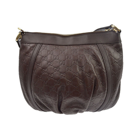 Gucci D Ring Messenger Guccissima Leather, Brown, Leather, Shoulder Bag