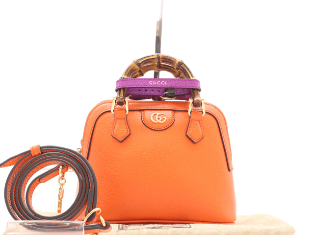 Gucci Diana NM Bamboo Handle Tote - Brandsamsara