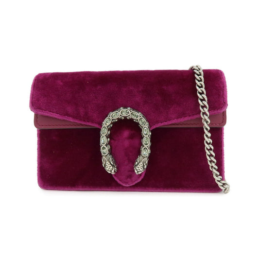 Gucci Dionysus Velvet, Purple, Velvet, Handbag