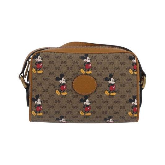 Gucci Disney Mickey Mouse Printed Mini GG Coated Canvas, Beige, Canvas, Shoulder Bag