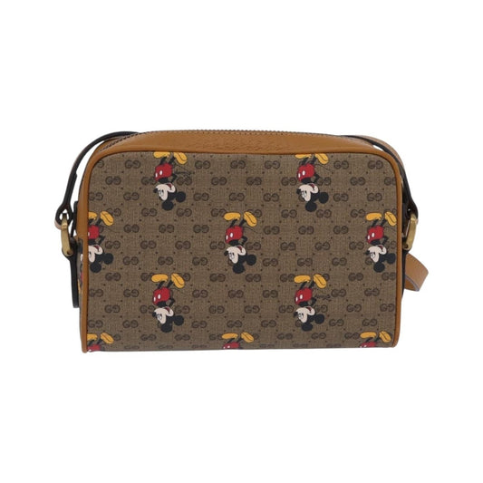 Gucci Disney Mickey Mouse Printed Mini GG Coated Canvas, Beige, Canvas, Shoulder Bag