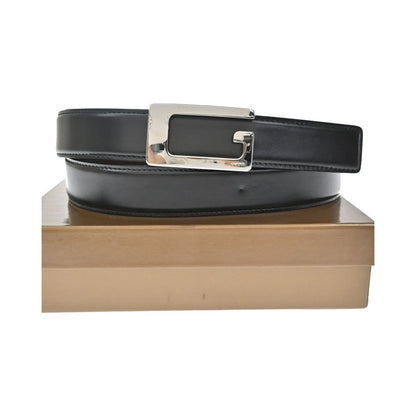 Gucci G Buckle Belt Leather, Black, Leather, Belt