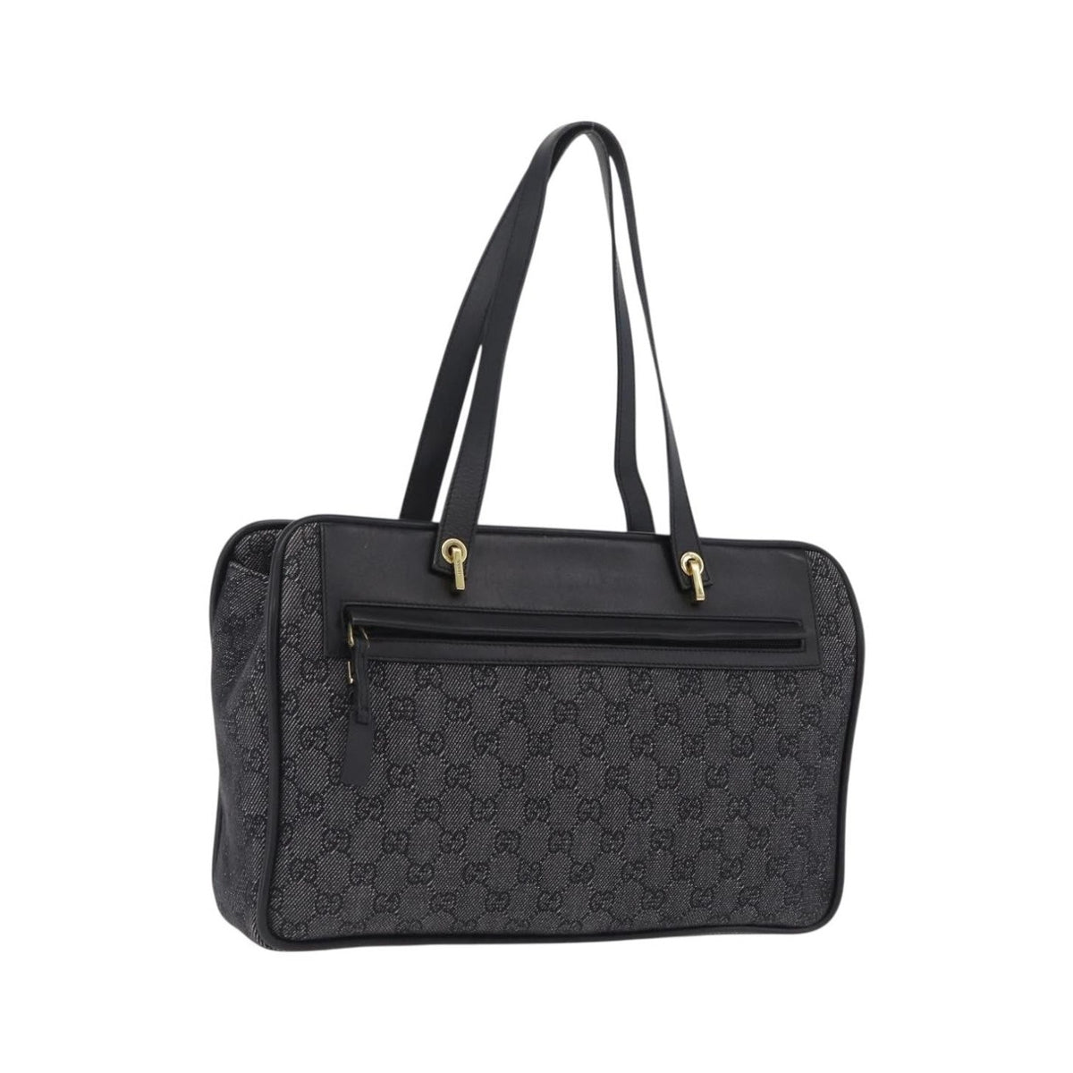 Gucci GG Canvas Canvas, Black, Canvas, Tote Bag