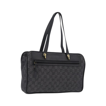 Gucci GG Canvas Canvas, Black, Canvas, Tote Bag