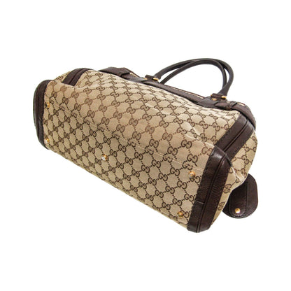 Gucci GG Running GG Canvas with Leather, Beige, Canvas, Tote Bag