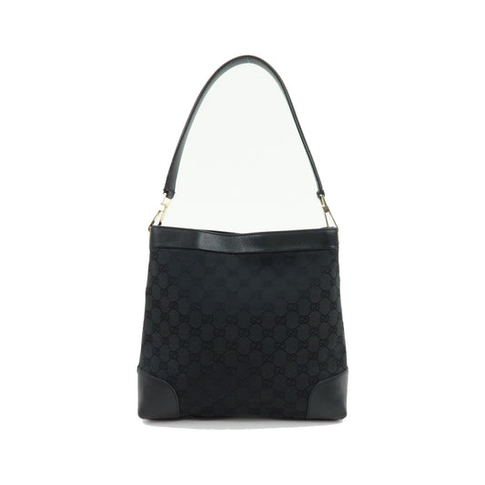 Gucci Gucci GG Canvas North-South Tote GG Canvas and Leather, Black, Canvas, Tote Bag