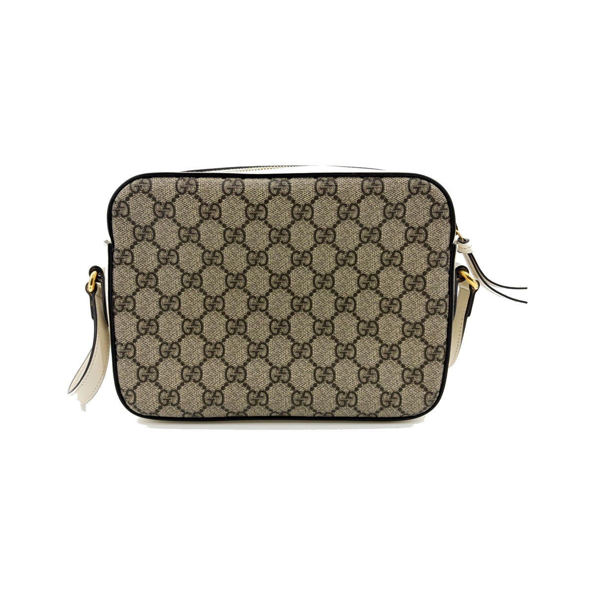 Gucci Horsebit 1955 Flap Pocket Camera GG Coated Canvas and Leather, Beige, Canvas, Handbag