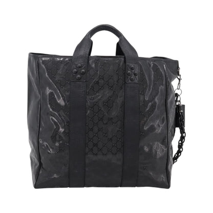 Gucci Indy Tote PVC Leather, Black, PVC, Tote Bag