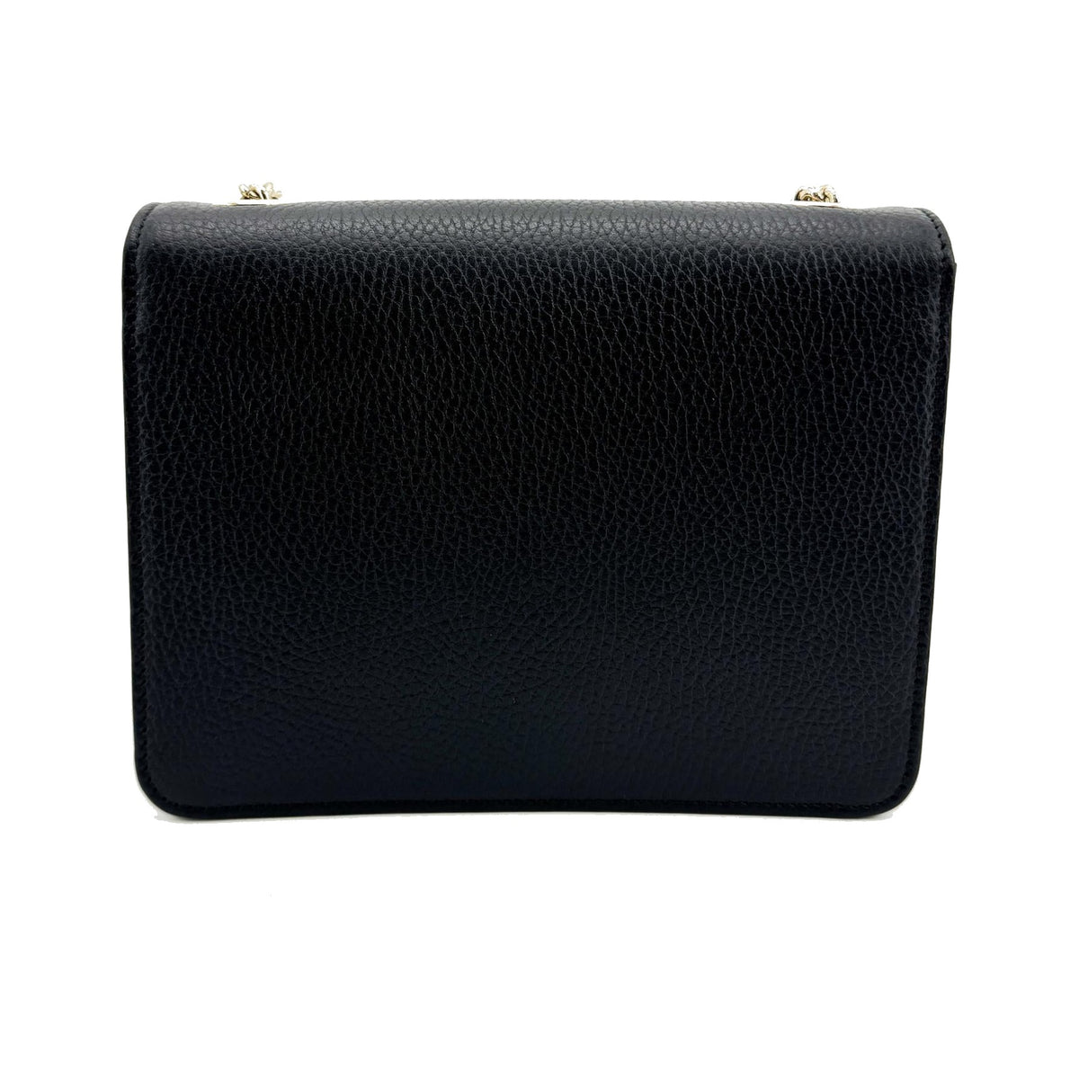 Gucci Interlocking Leather, Black, Leather, Shoulder Bag