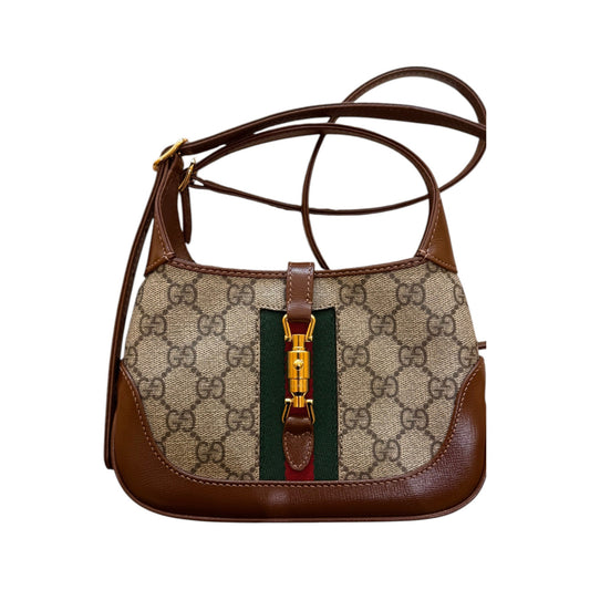 Gucci Jackie 1961 Hobo GG Coated Canvas, Beige, Canvas, Handbag