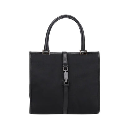 Gucci Jackie Canvas, Black, Canvas, Tote Bag