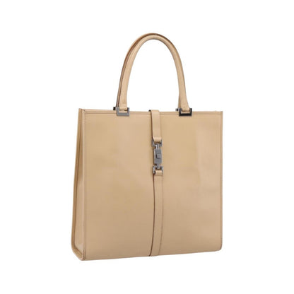 Gucci Jackie Leather, Beige, Leather, Tote Bag
