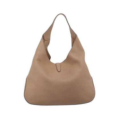 Gucci Jackie Soft Hobo Leather, Beige, Leather, Shoulder Bag
