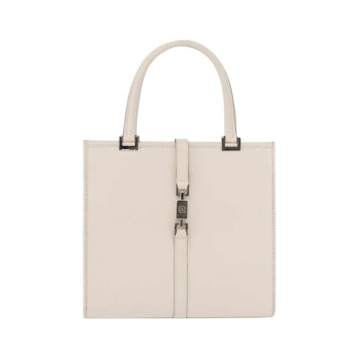 Gucci Jackie Soft Leather, White, Leather, Tote Bag