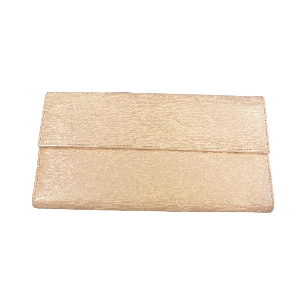 Gucci Jackie Vintage long Leather, Pink, Leather, Wallet