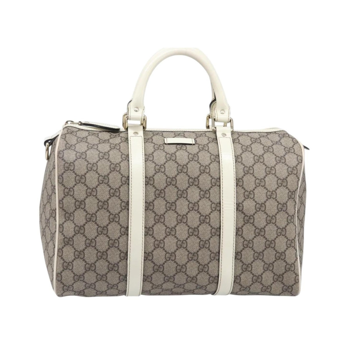Gucci Joy Boston GG Coated Canvas, Beige, PVC, Handbag