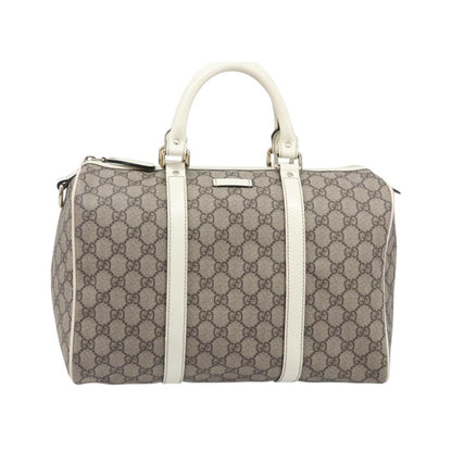 Gucci Joy Boston GG Coated Canvas, Beige, PVC, Handbag