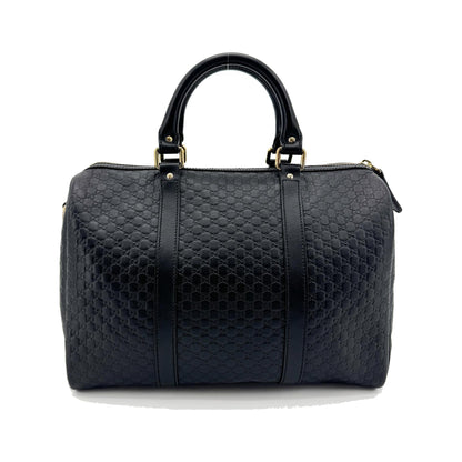 Gucci Joy Boston Microguccissima Leather, Black, Leather, Handbag