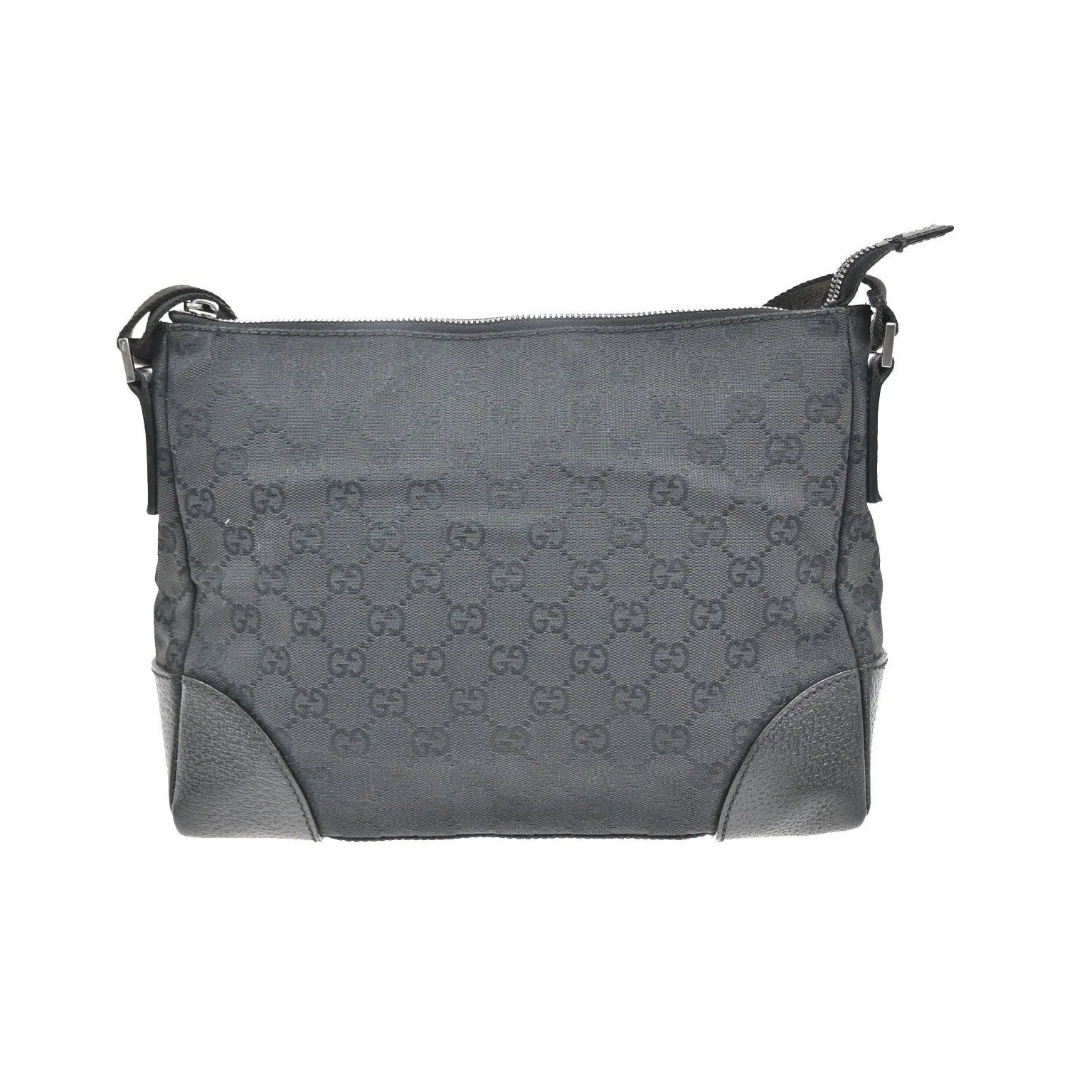 Gucci Joy Messenger GG Canvas and leather, Black, Canvas, Shoulder Bag