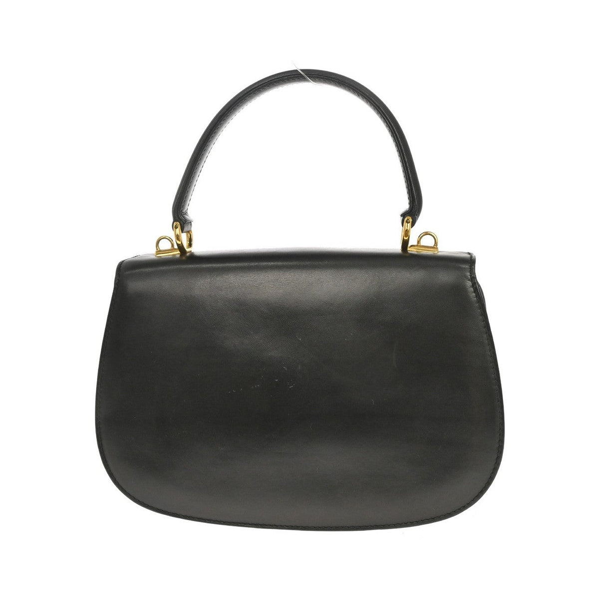 Gucci Lady Lock Satchel Leather, Black, Leather, Handbag