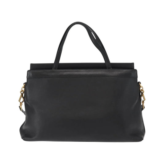Gucci Linea Matisse Interlocking G Top Handle Tote Leather, Black, Leather, Shoulder Bag