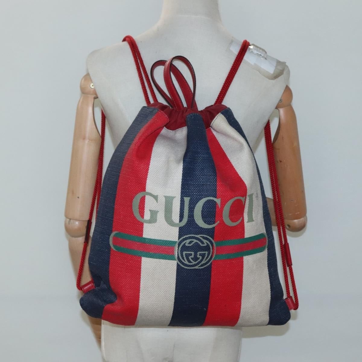 Gucci Logo Drawstring Backpack - Brandsamsara