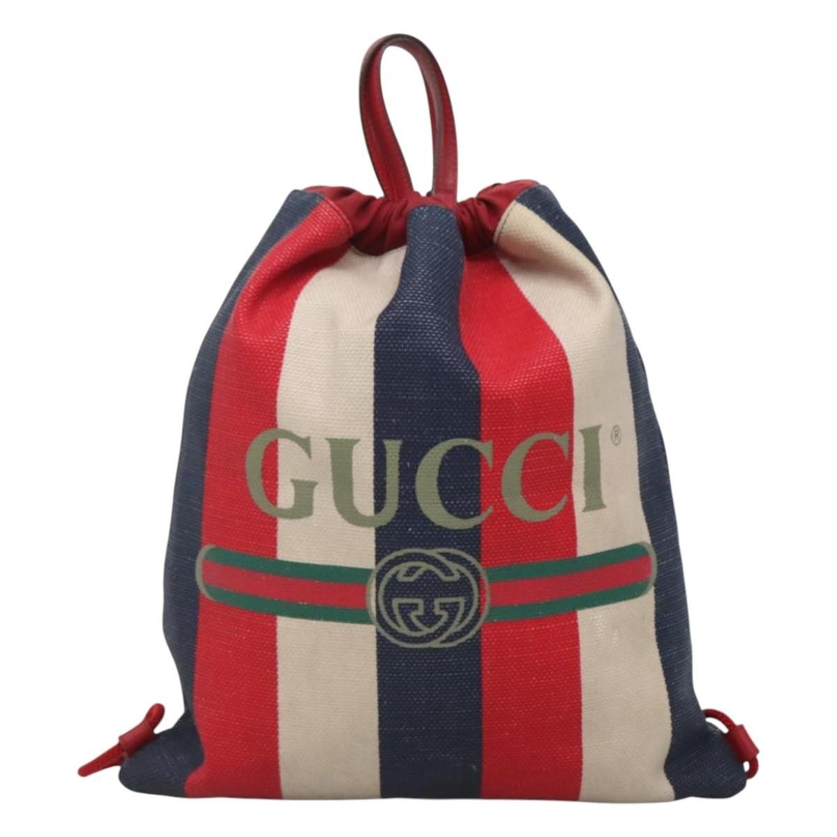 Gucci Logo Drawstring Backpack - Brandsamsara