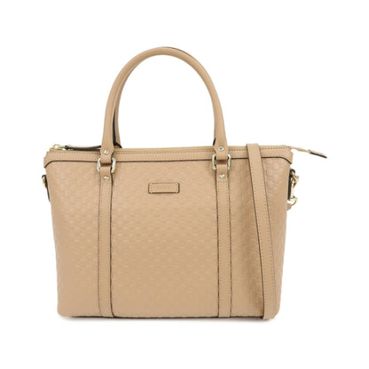 Gucci Margaux Microguccissima Leather, Beige, Leather, Tote Bag