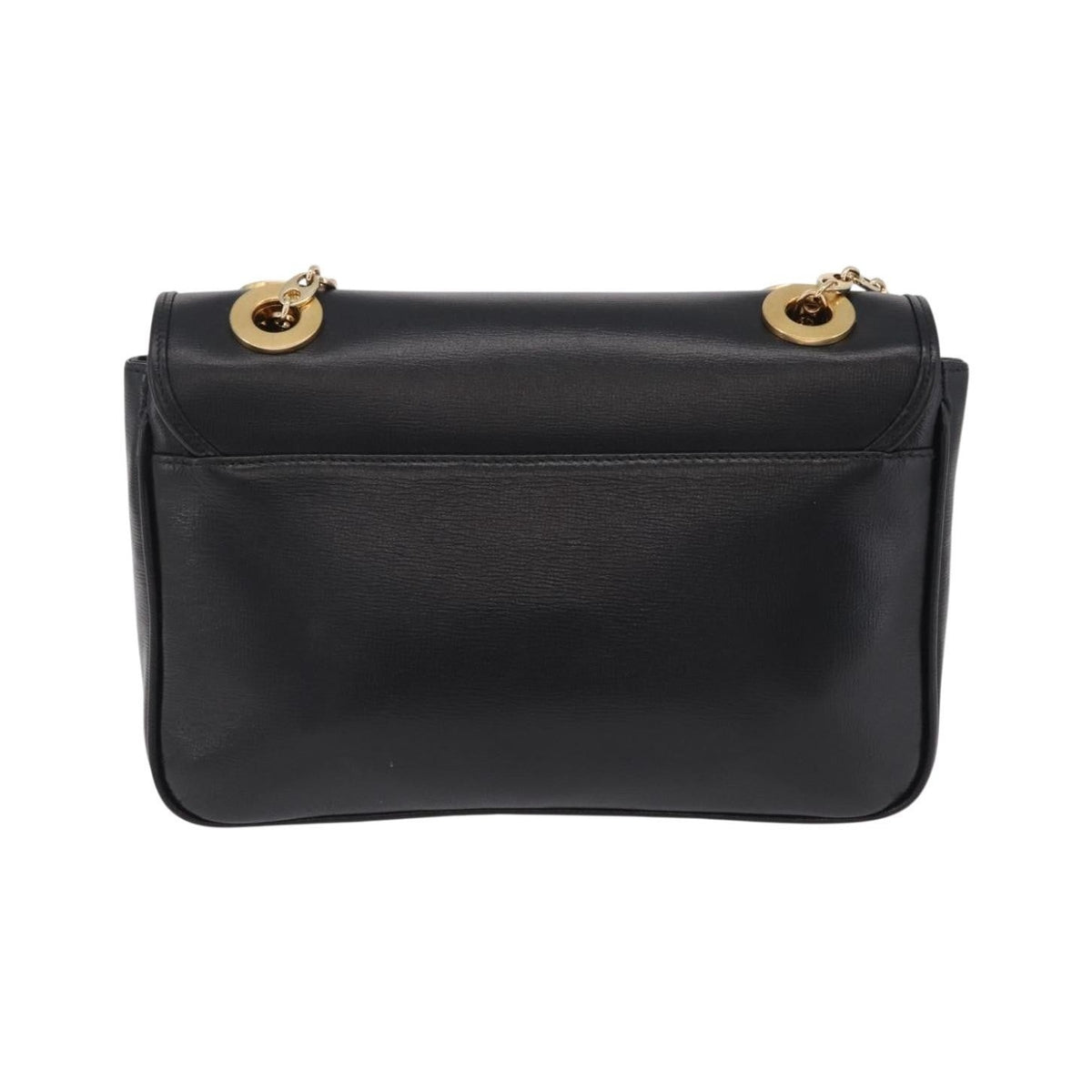 Gucci Marina Chain Flap Leather, Black, Leather, Shoulder Bag