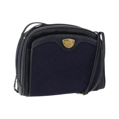 Gucci Micro GG Canvas Canvas, Navy, Canvas, Shoulder Bag