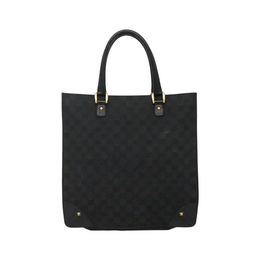 Gucci Nailhead Tote GG Canvas, Black, Canvas, Tote Bag