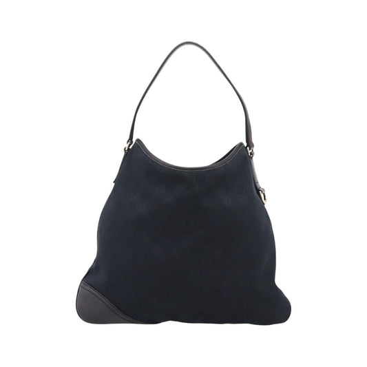 Gucci New Britt Hobo GG Canvas, Black, Canvas, Shoulder Bag