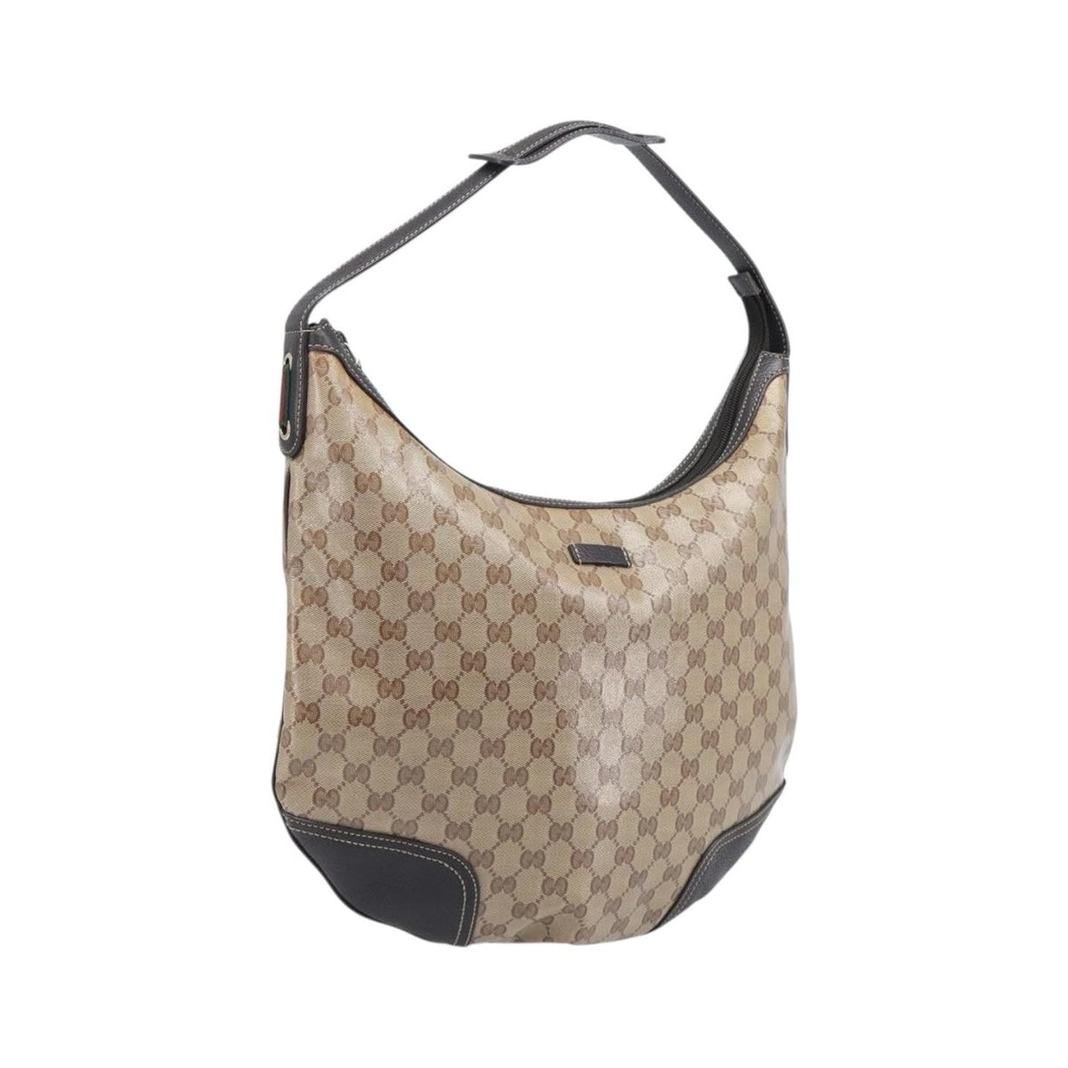 Gucci Nice Hobo Patent Canvas, Beige, Canvas, Shoulder Bag