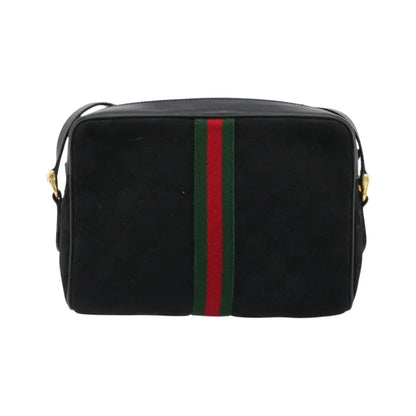 Gucci Ophidia GG Canvas, Black, Canvas, Shoulder Bag