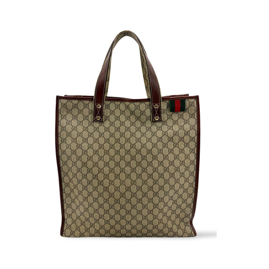 Gucci Ophidia Shopping GG Coated Canvas, Brown, Canvas, Tote Bag
