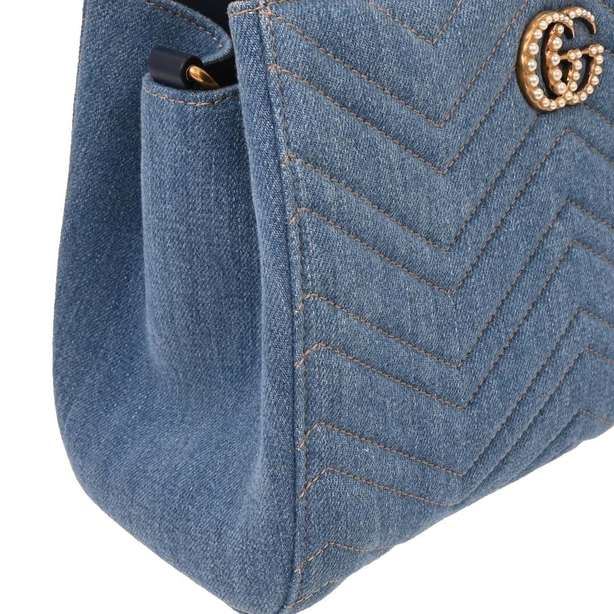 Gucci Pearly GG Marmont Tote - Brandsamsara