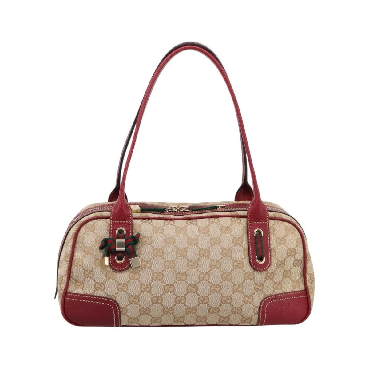 Gucci Princy Boston GG Canvas, Beige, Canvas, Handbag
