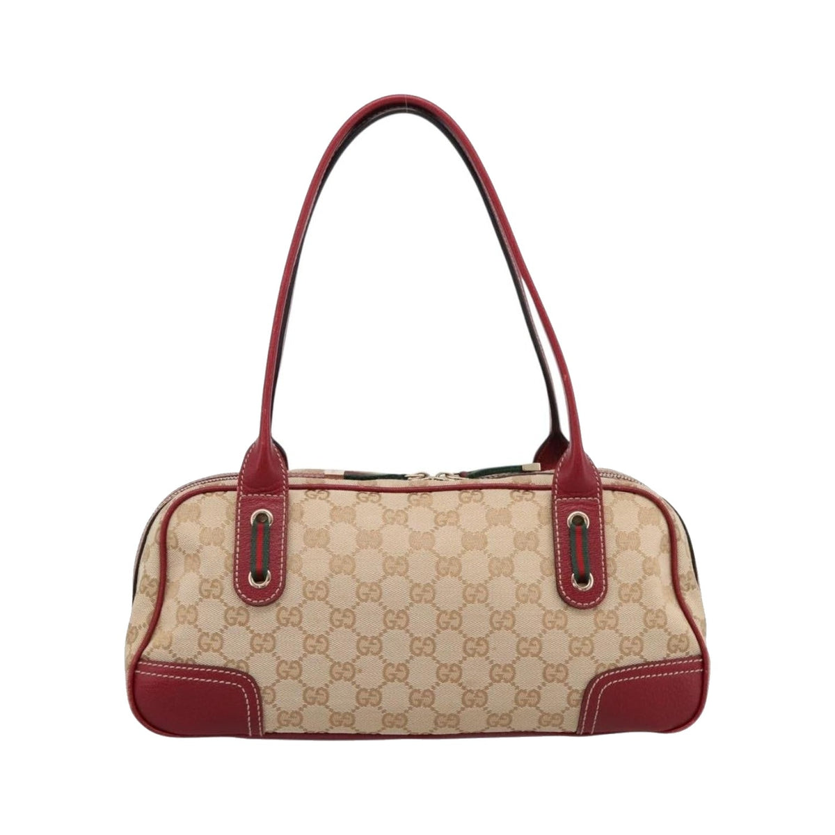 Gucci Princy Boston GG Canvas, Beige, Canvas, Handbag
