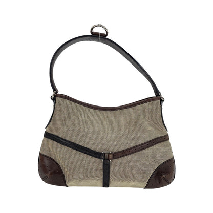 Gucci Reins Web Canvas, Brown, Canvas, Shoulder Bag