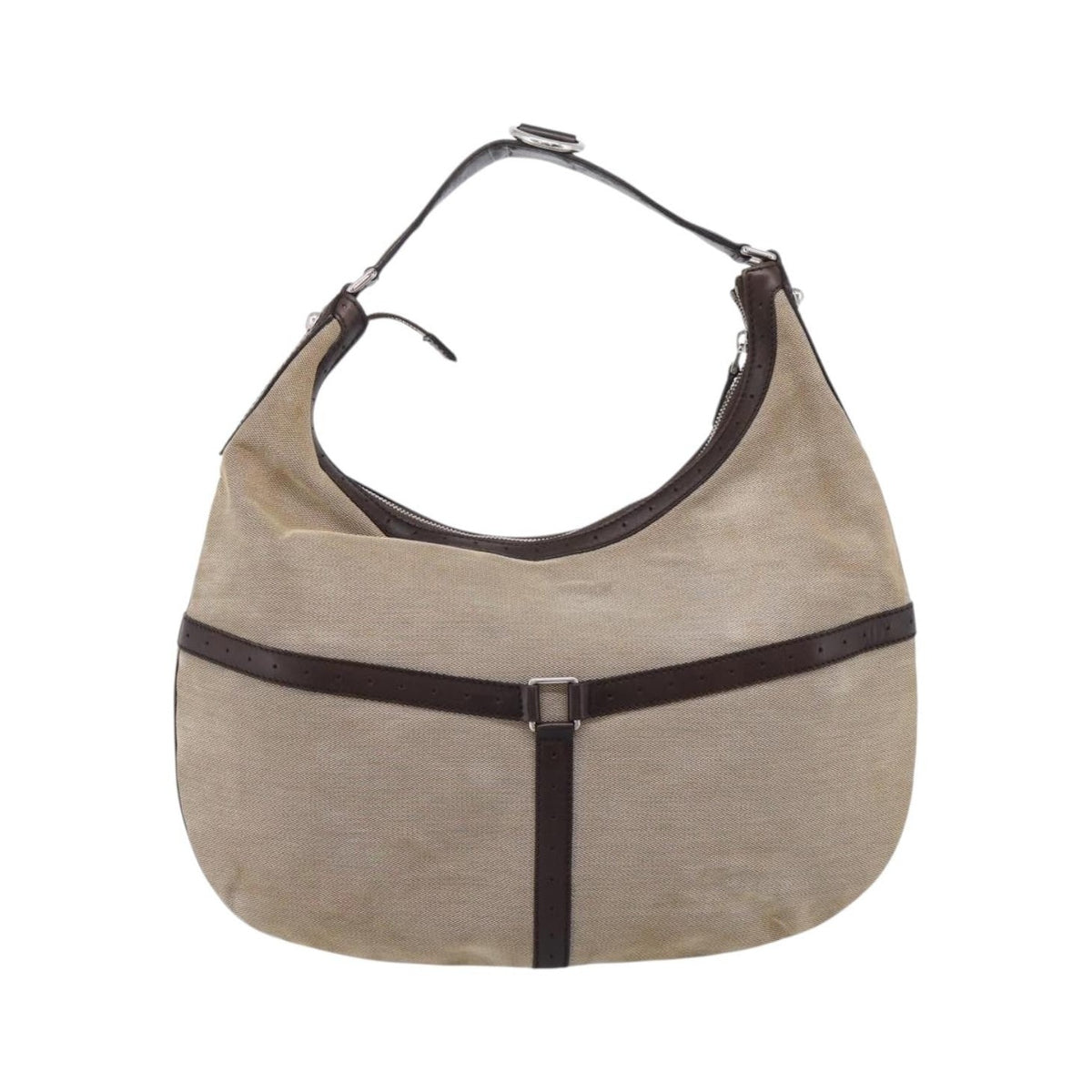 Gucci Reins Web Hobo Canvas, Beige, Canvas, Shoulder Bag