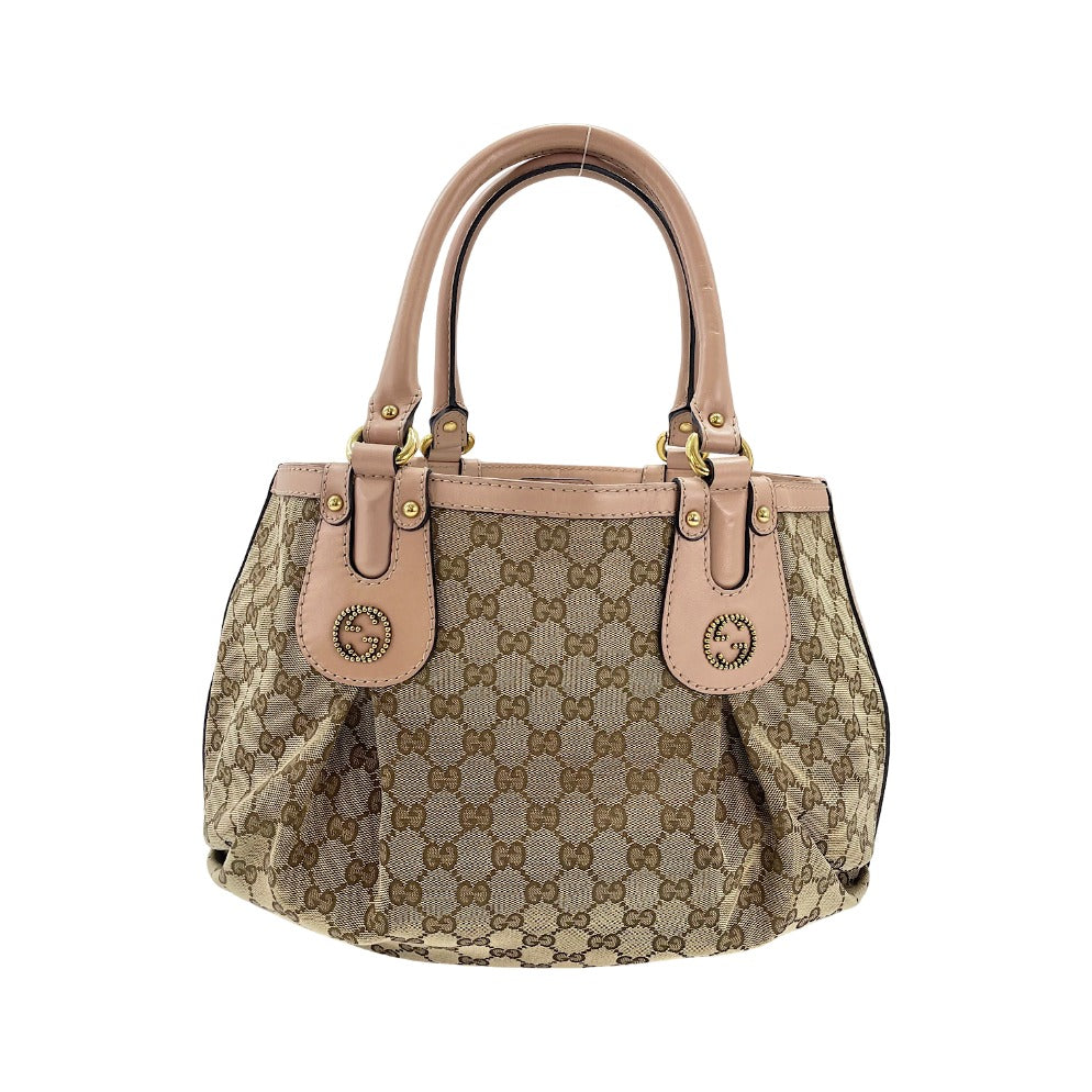 Gucci Scarlett GG Canvas with Leather, Beige, Canvas, Tote Bag