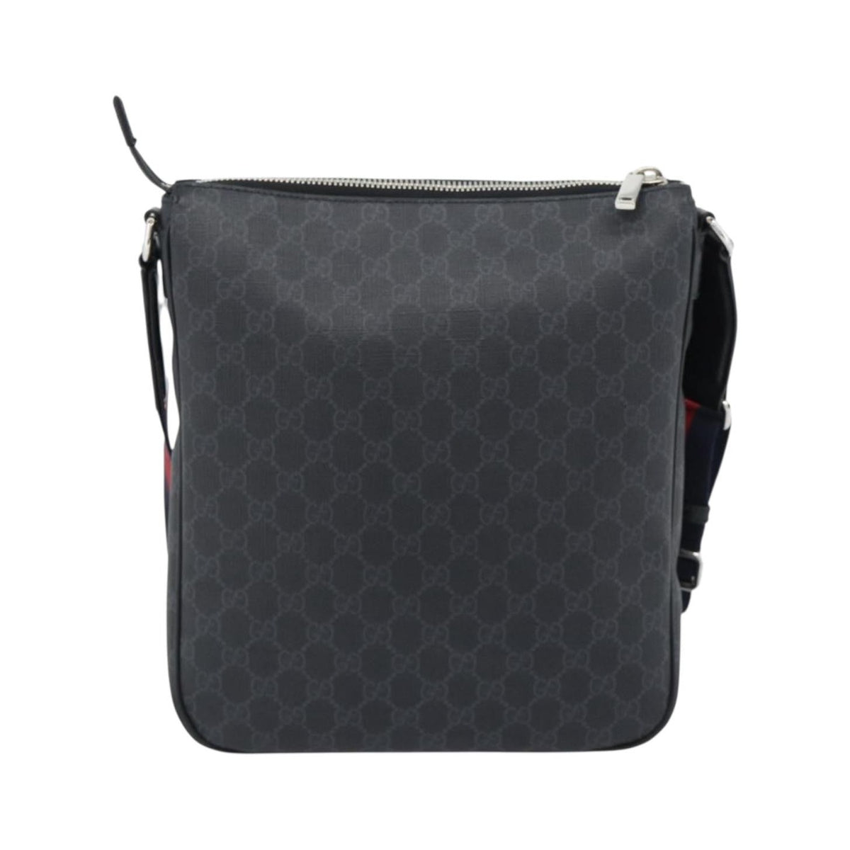 Gucci Sherry line shoulder Leather, Black, Canvas, Handbag