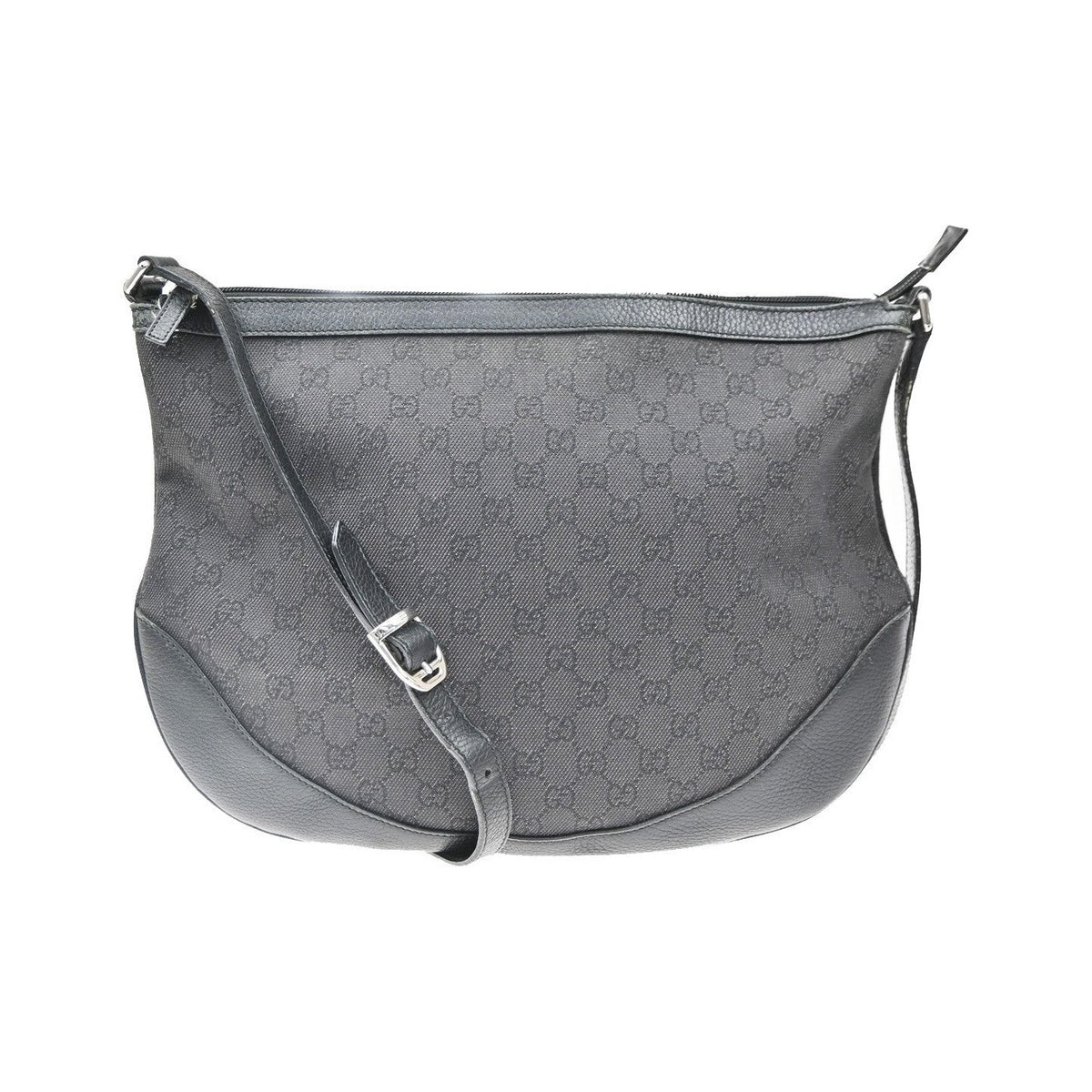 Gucci Shoulder Canvas, Black, Canvas, Shoulder Bag