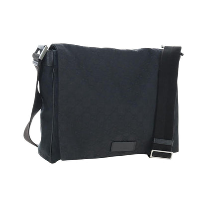 Gucci Shoulder Canvas, Black, Canvas, Shoulder Bag