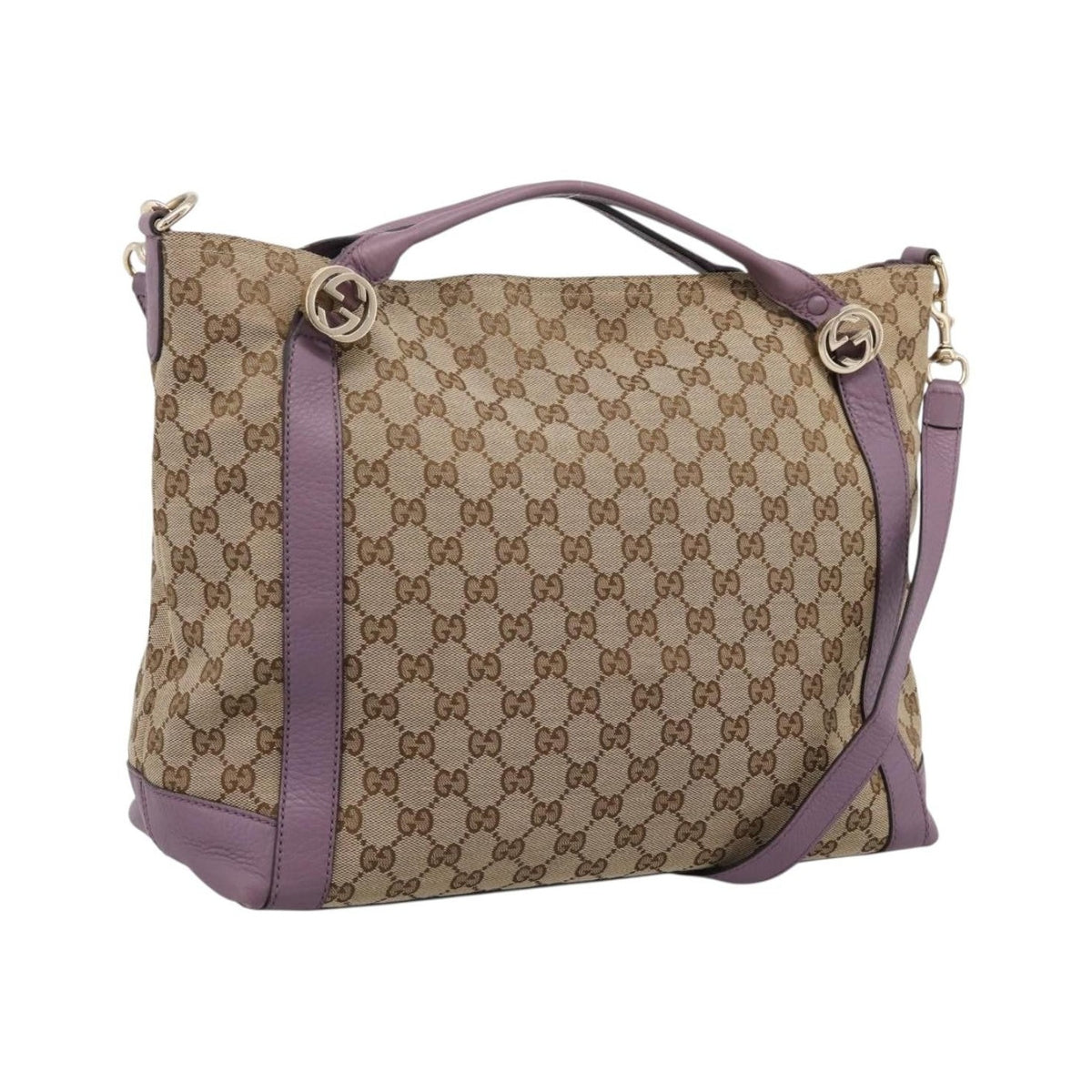 Gucci Shoulder Canvas, Beige, Canvas, Shoulder Bag