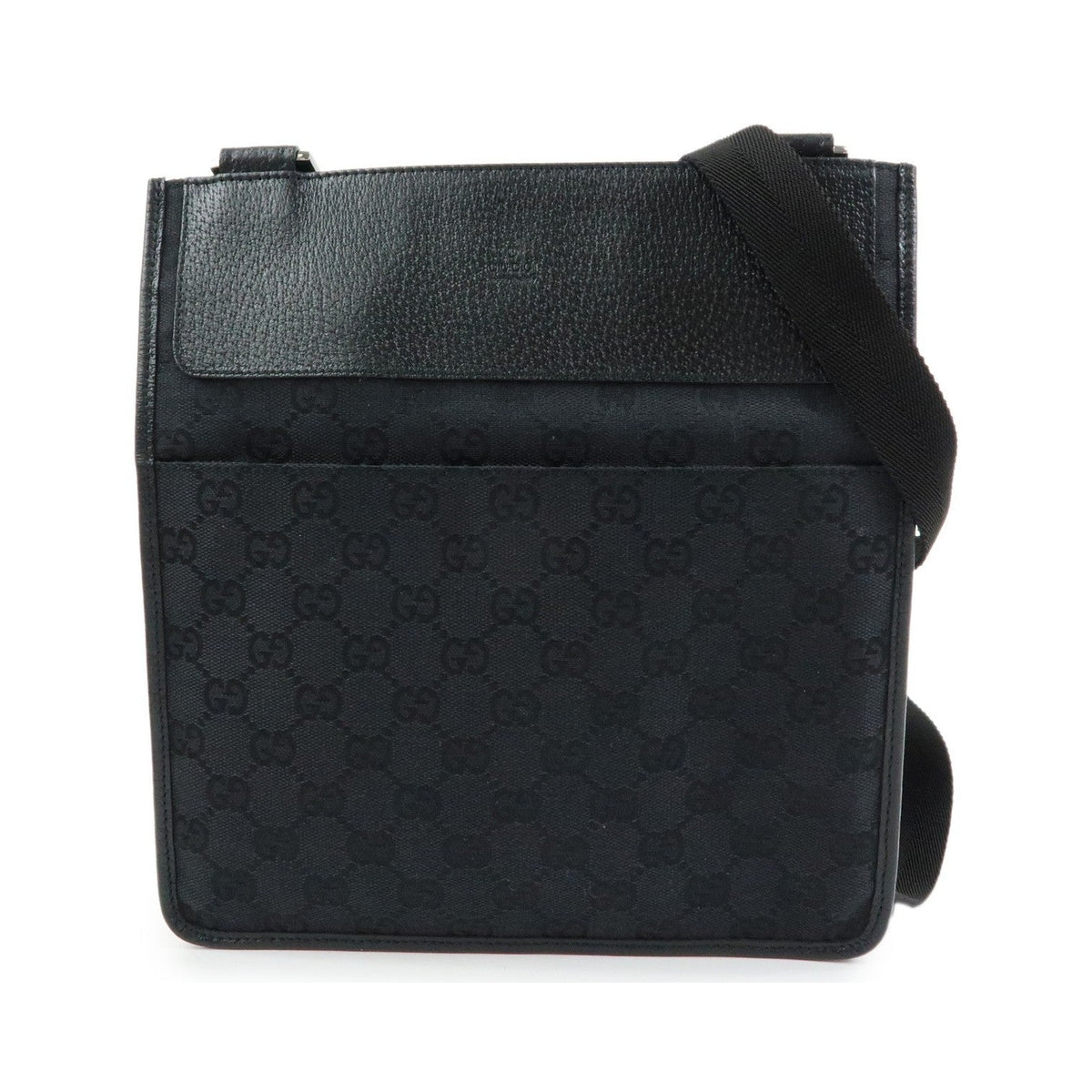 Gucci Shoulder Canvas, Black, Canvas, Shoulder Bag